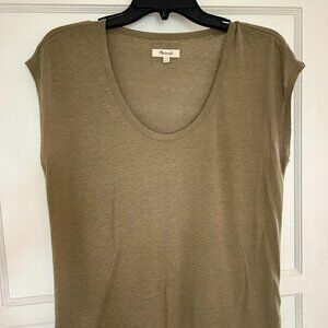Olive Madewell Scoopneck Tee l Size XXS